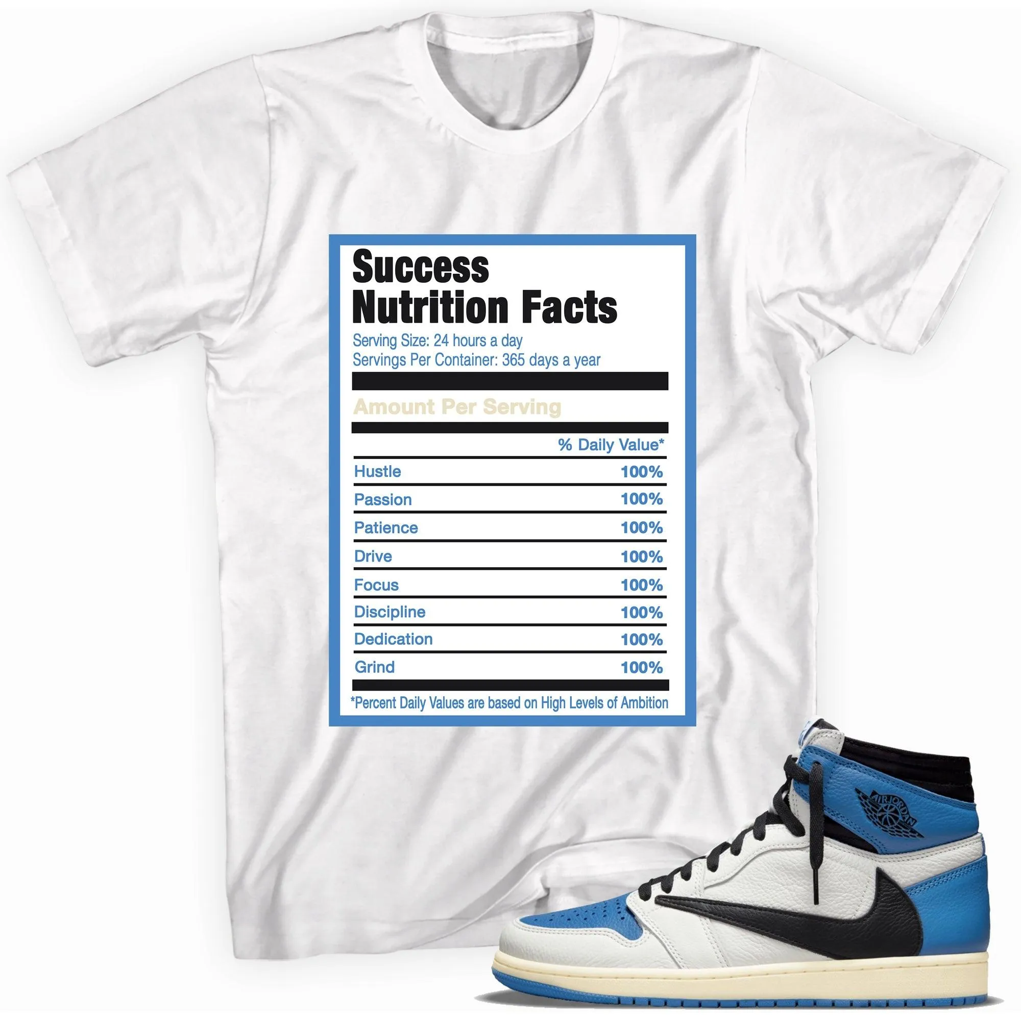 1 High SP Fragment Design x Travis Scott Shirt Success Nutrition