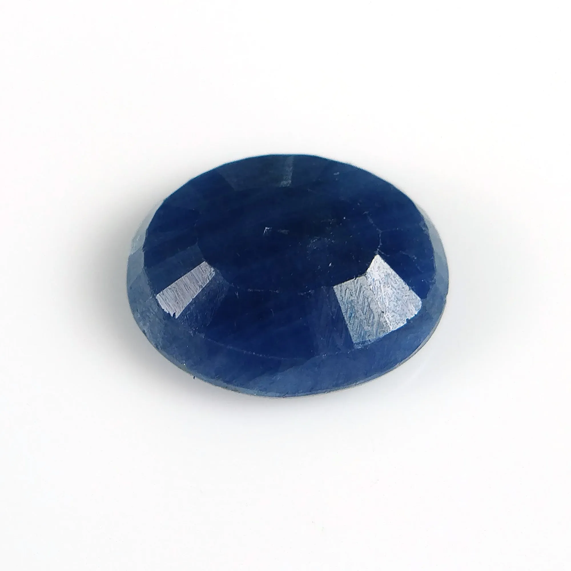 6.06ratti Natural Untreated BLUE SAPPHIRE (NEELAM) Gemstone Rashi Ratan Oval Shape Normal Cut 12*10mm