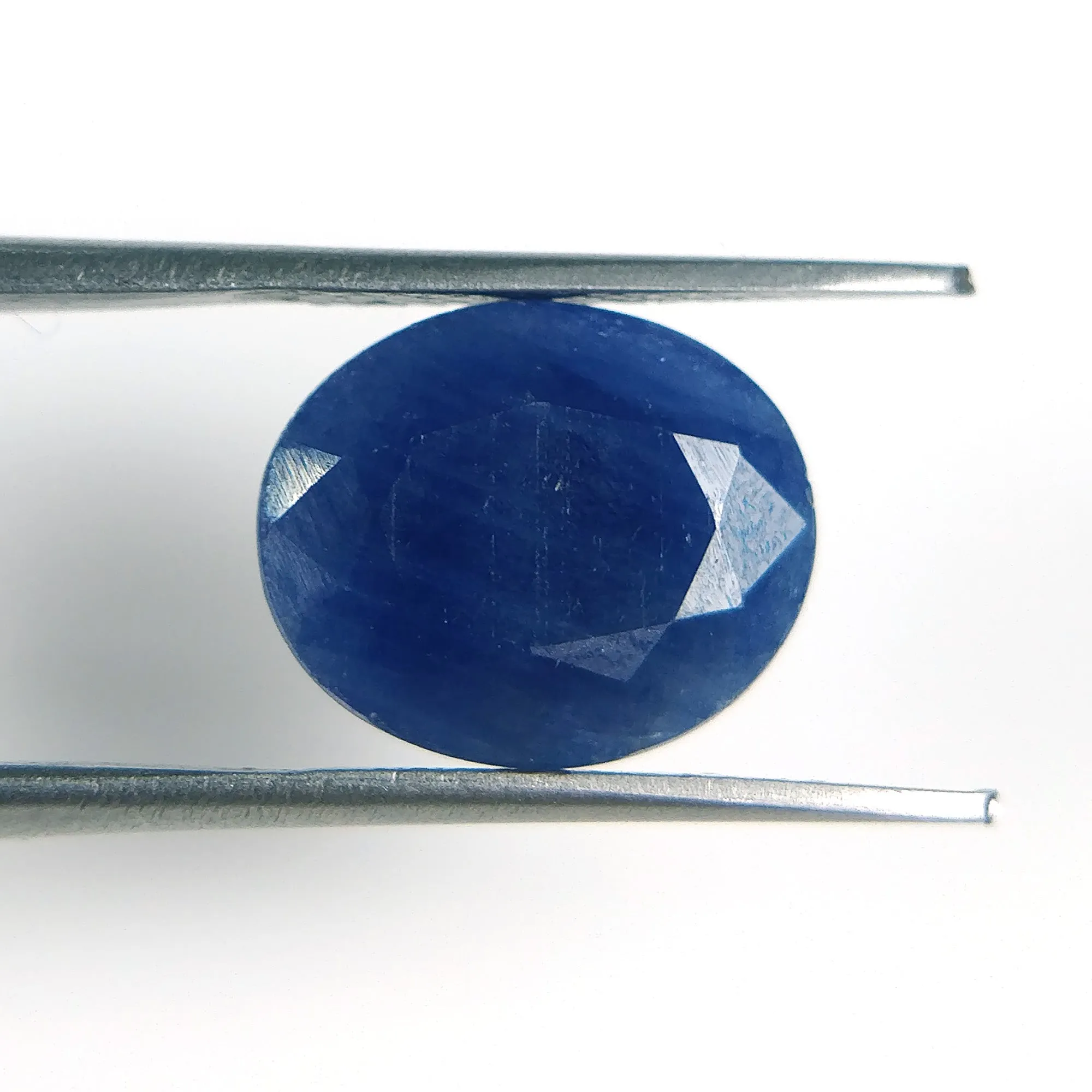 6.06ratti Natural Untreated BLUE SAPPHIRE (NEELAM) Gemstone Rashi Ratan Oval Shape Normal Cut 12*10mm