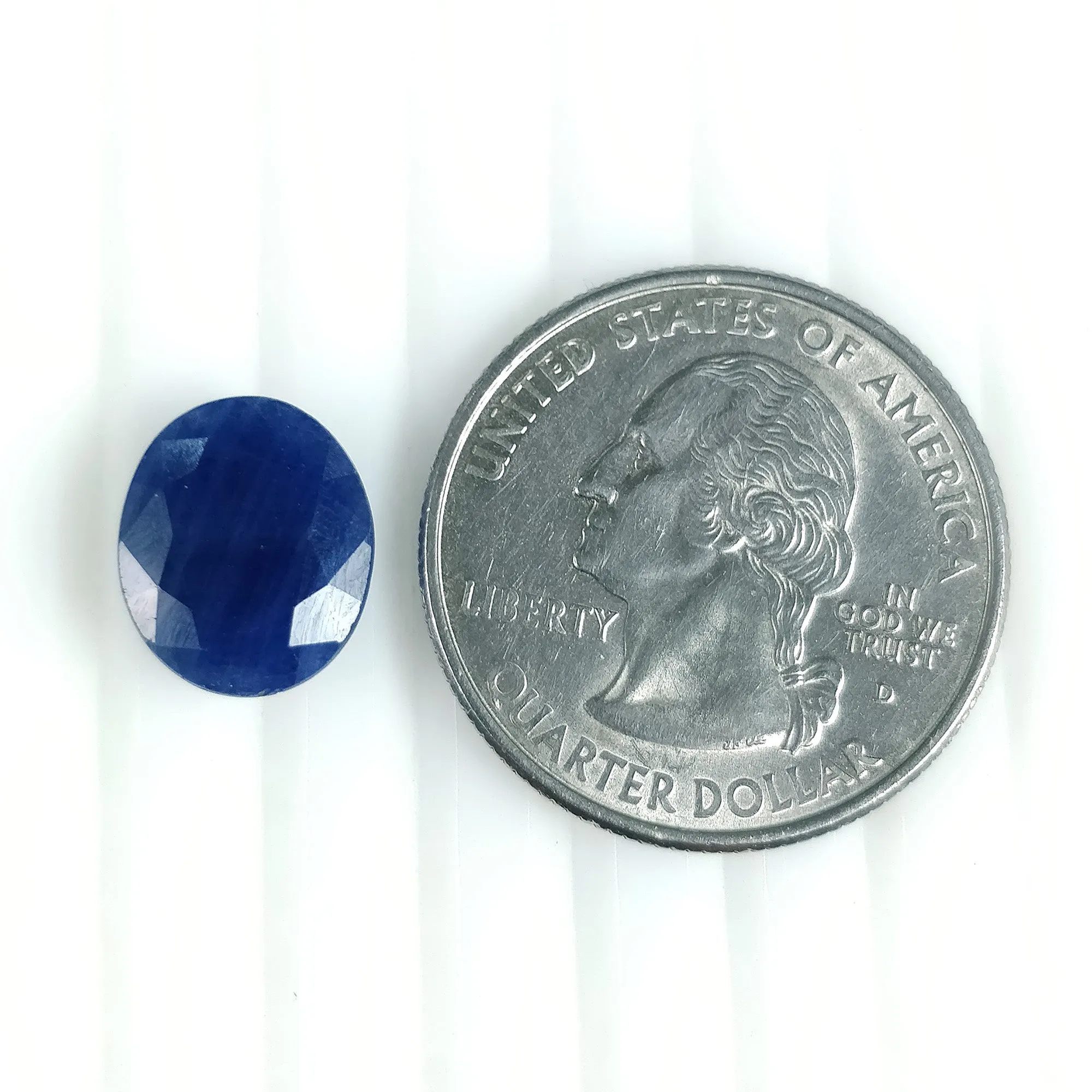 6.06ratti Natural Untreated BLUE SAPPHIRE (NEELAM) Gemstone Rashi Ratan Oval Shape Normal Cut 12*10mm