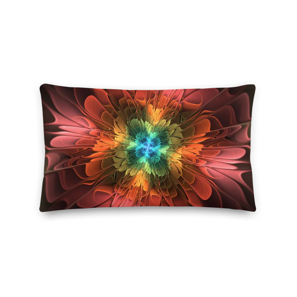 Abstract Flower 03 Rectangle Premium Pillow