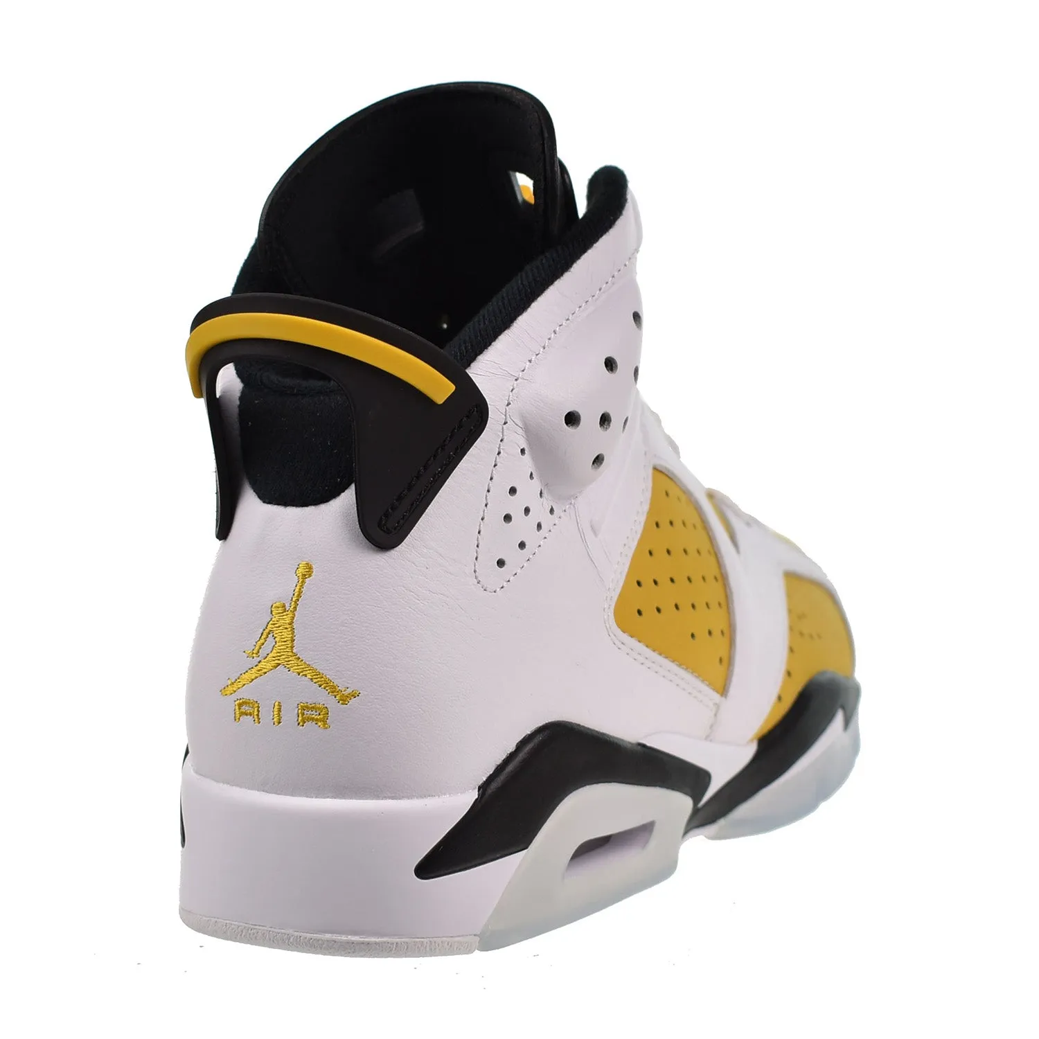 Air Jordan 6 Retro Men's Shoes Yellow Ochre-Black-White