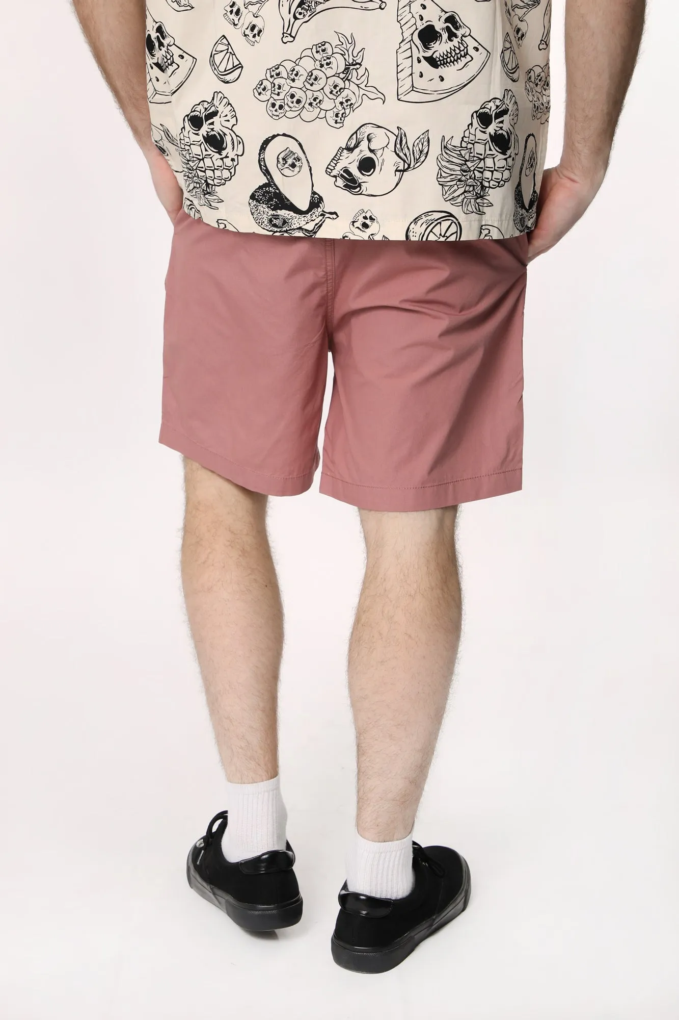 Amnesia Mens Poplin Jogger Shorts