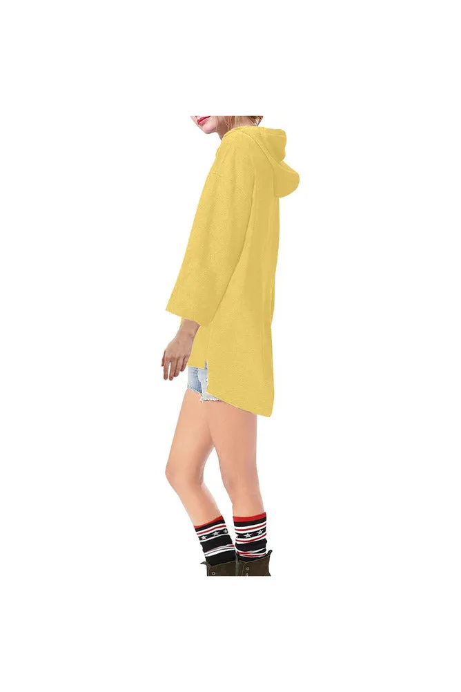 Aspen Gold Step Hem Tunic Hoodie for Women (Model H25)