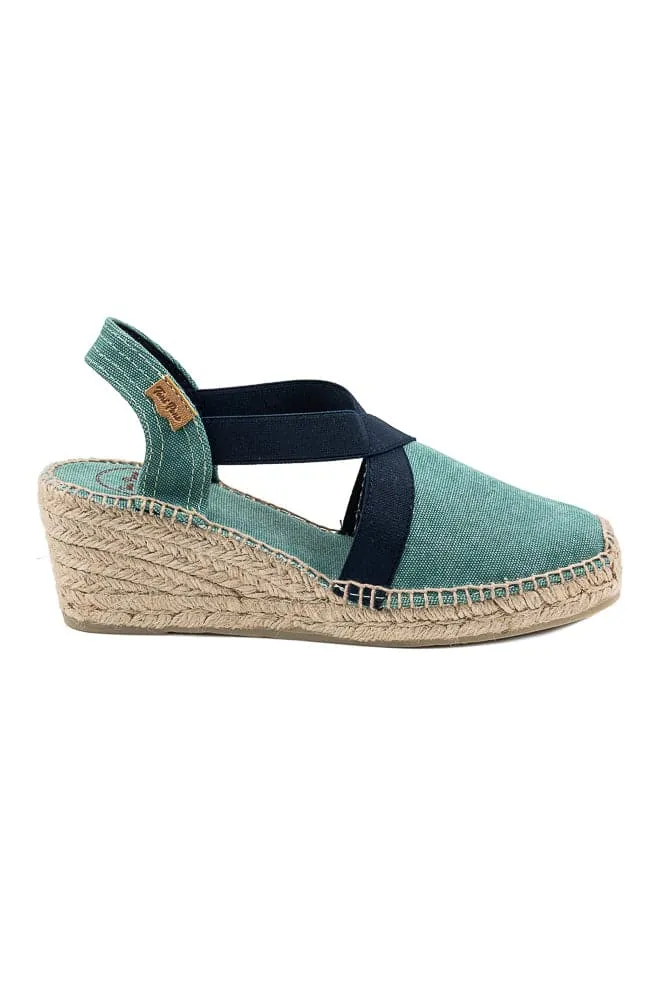 Basic Cotton Blend Wedge Espadrille for Women - Terra-BC