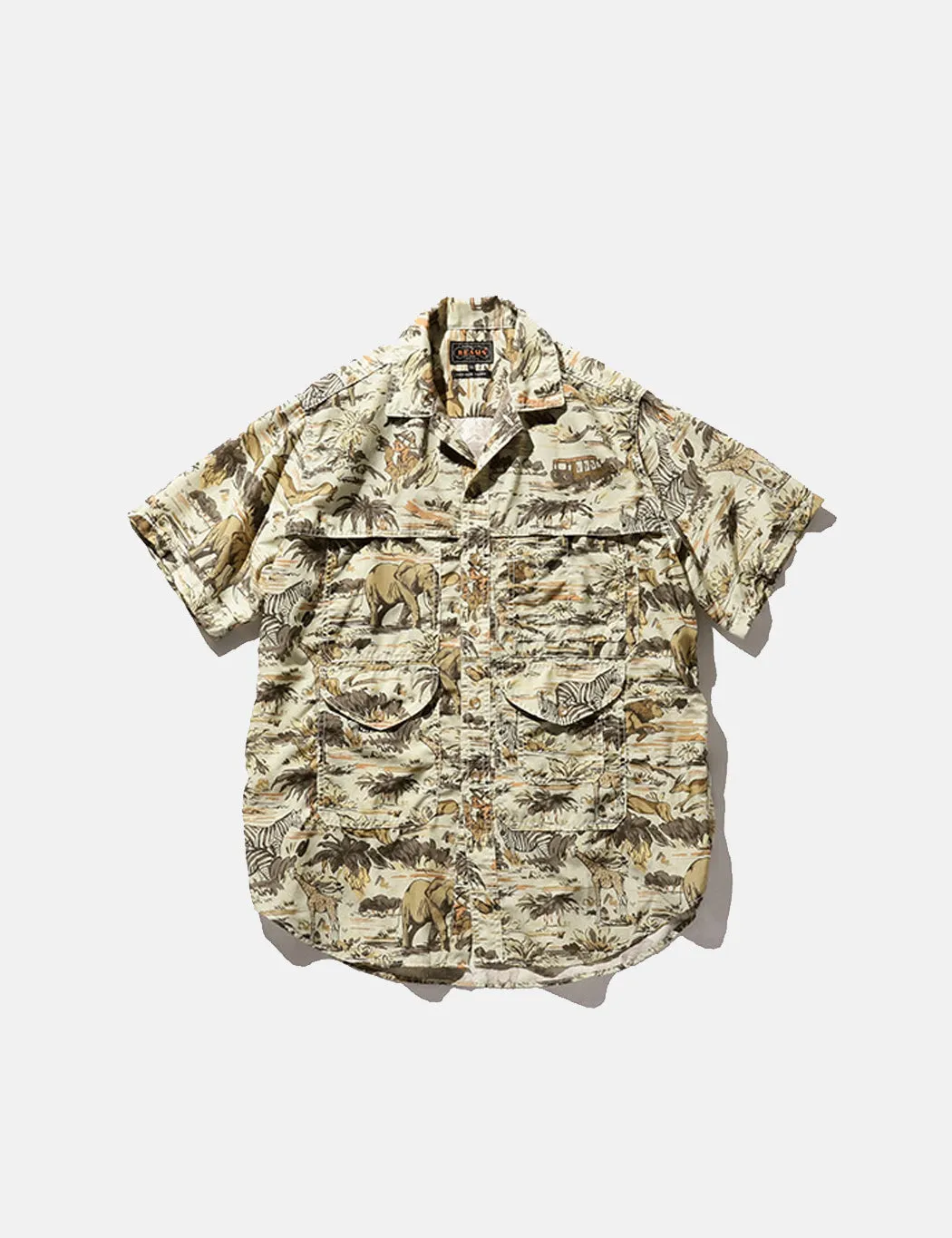 Beams Plus Adventure Shirt II (Print) - Safari