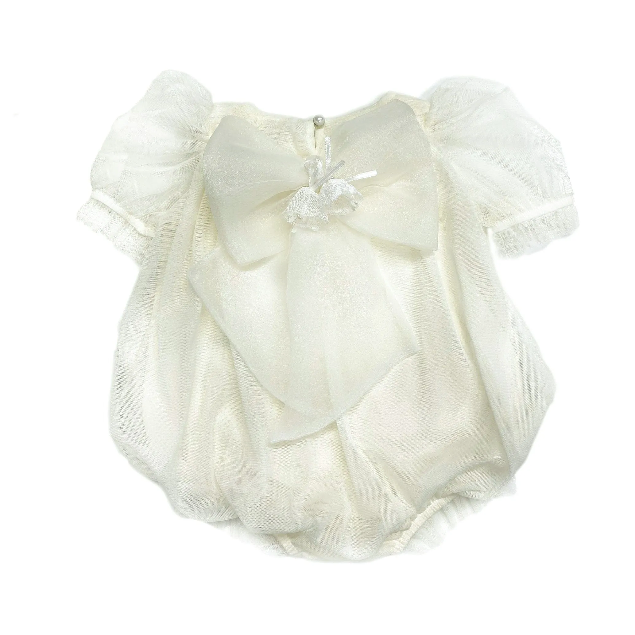 Bella Buttermilk Tulle Romper