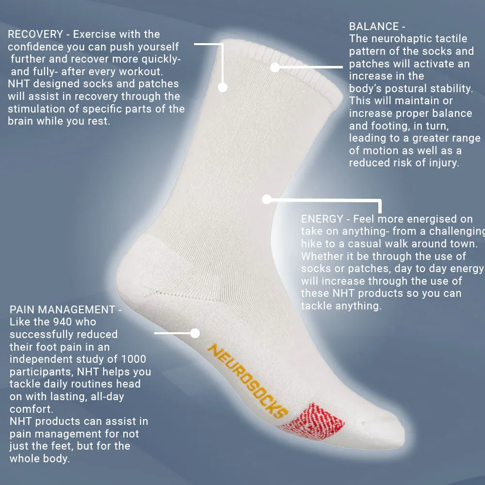 Biowin Neurosocks - Wellness Crew - White