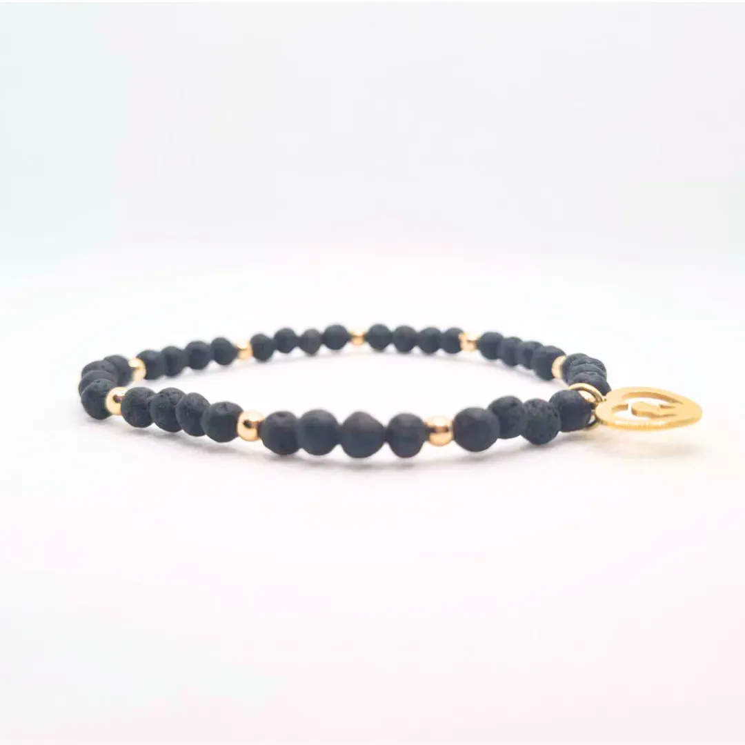 Black and Golden Mother of Heaven Bracelet