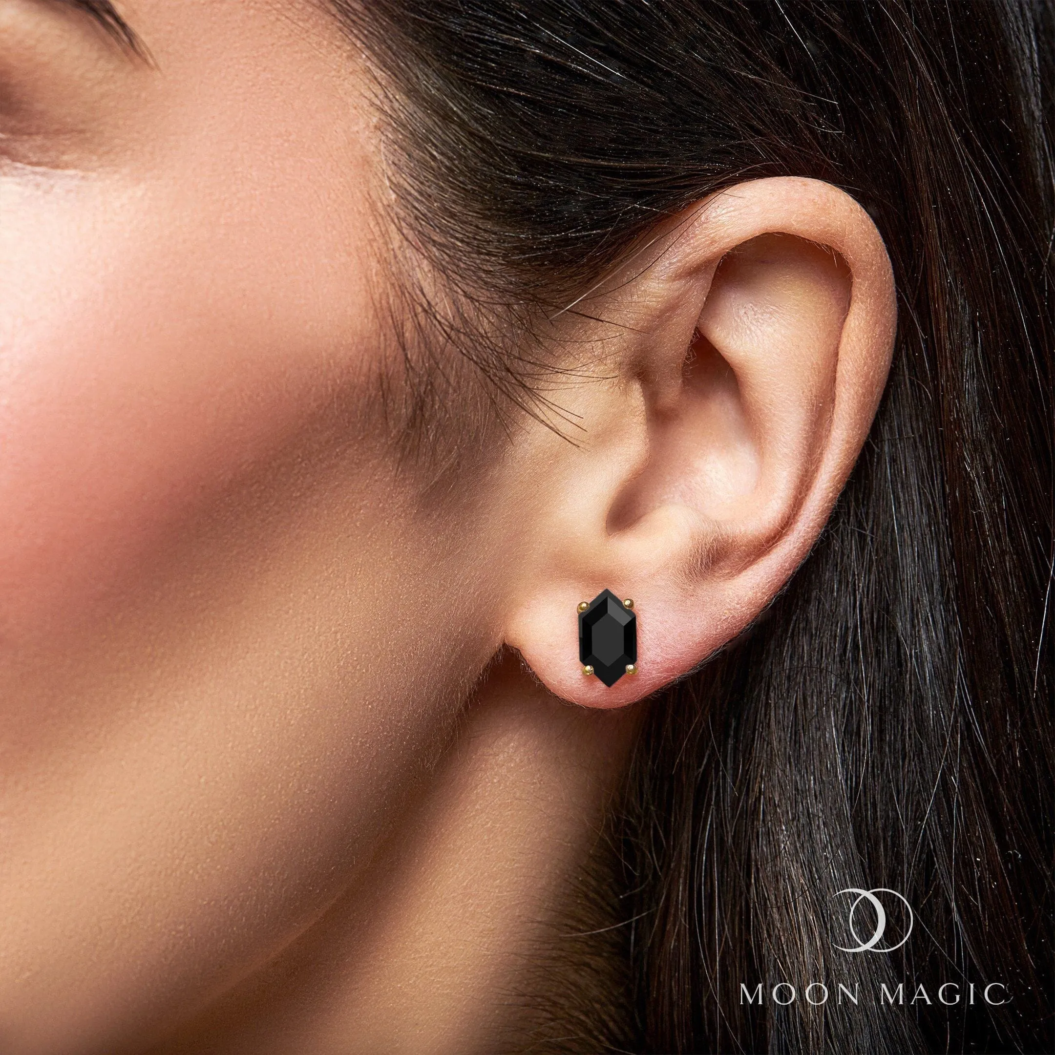 Black Obsidian Earrings - Serenity Studs