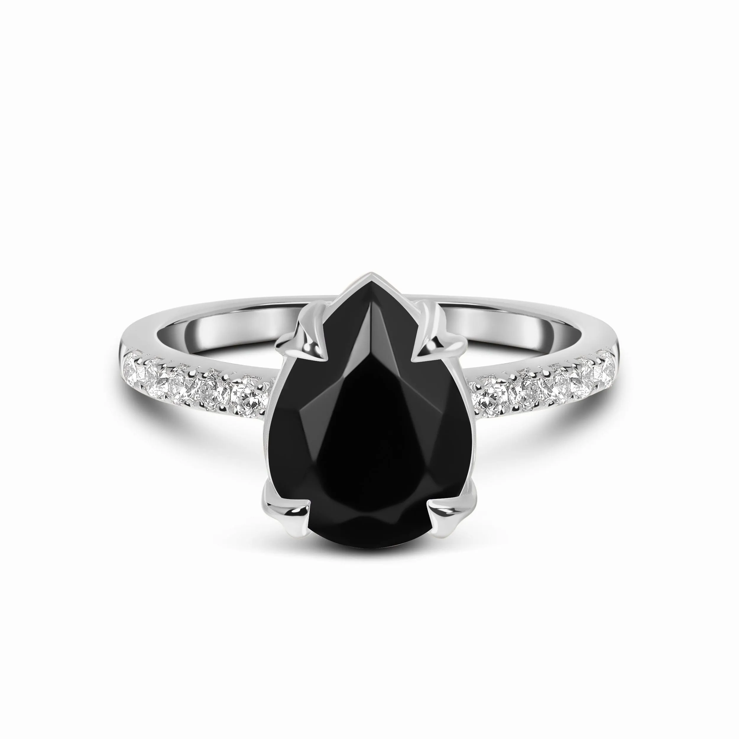 Black Obsidian Ring - Nymph