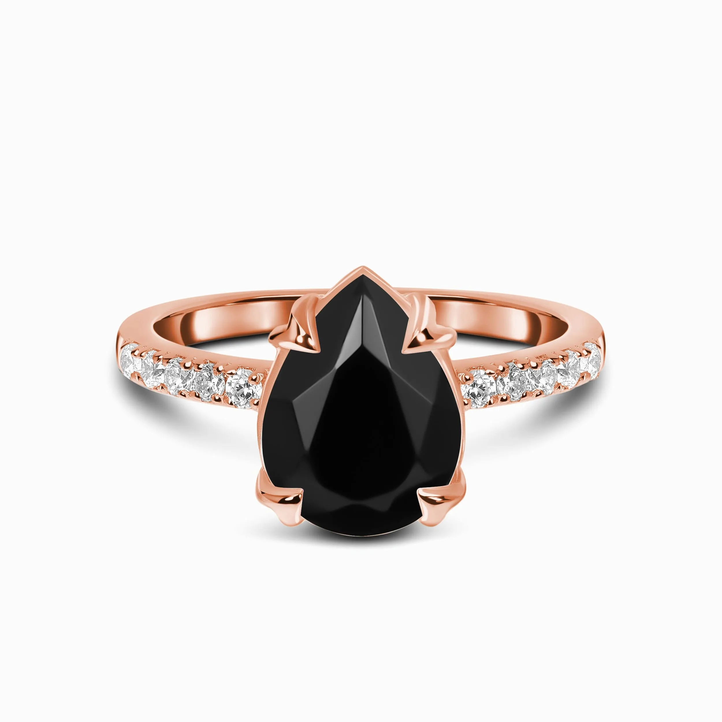 Black Obsidian Ring - Nymph