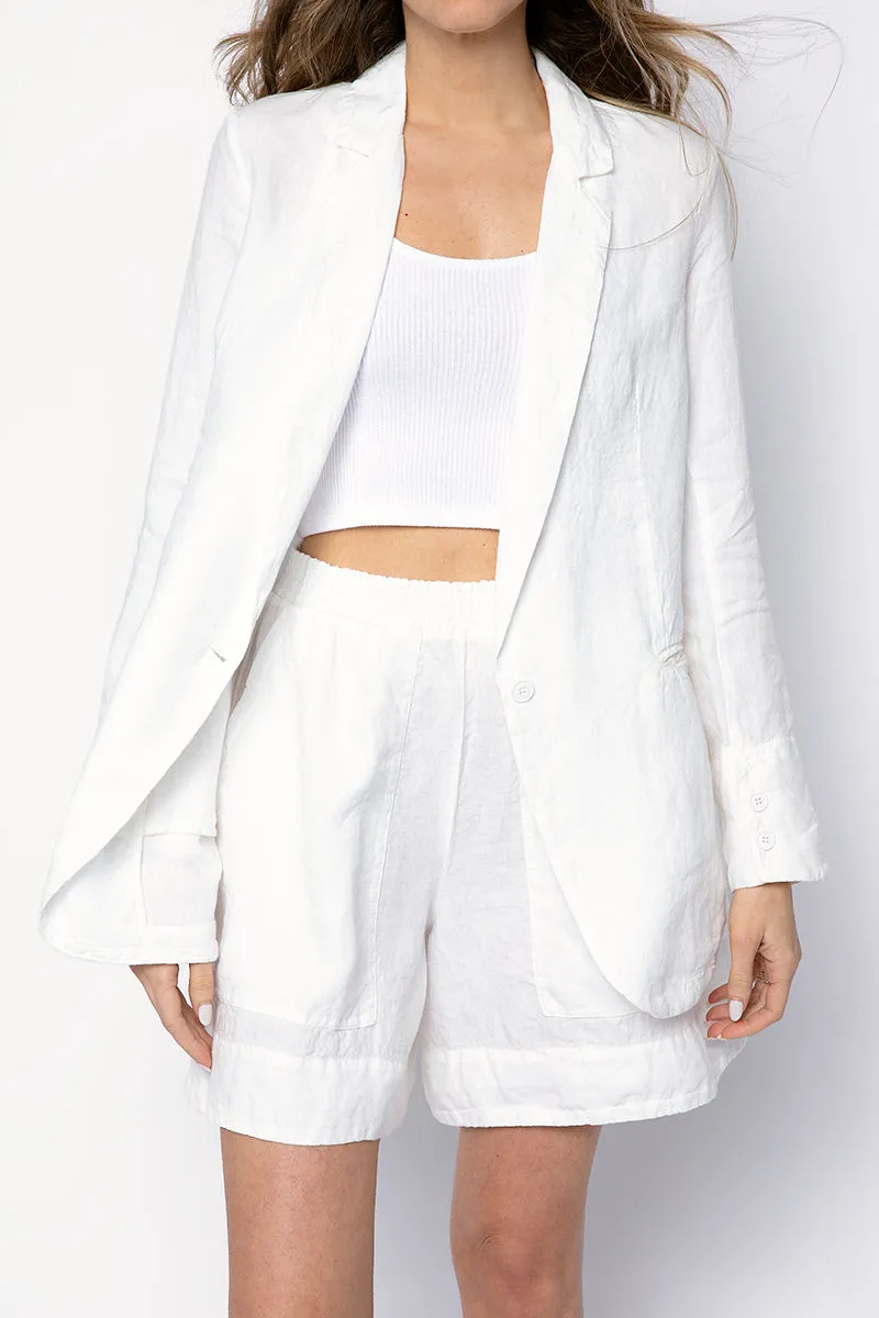 Blazer Jacket in Off White