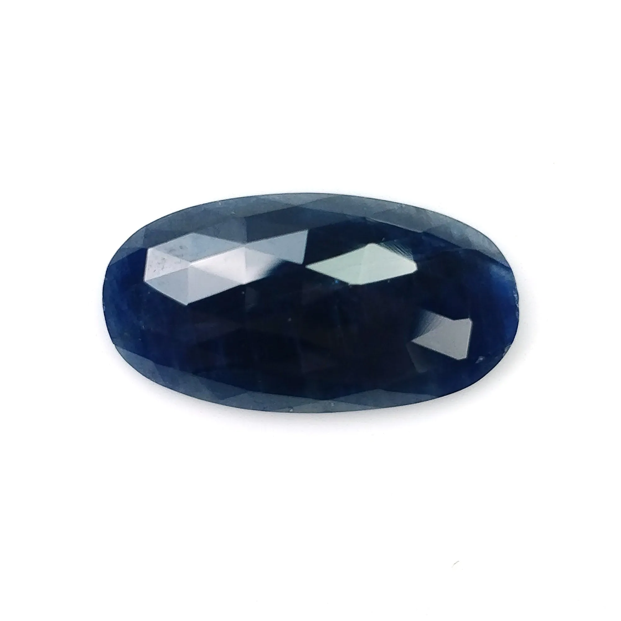 BLUE SAPPHIRE Gemstone Rose Cut : 20.10cts Natural Untreated Unheated Sapphire Oval Shape 21*14mm