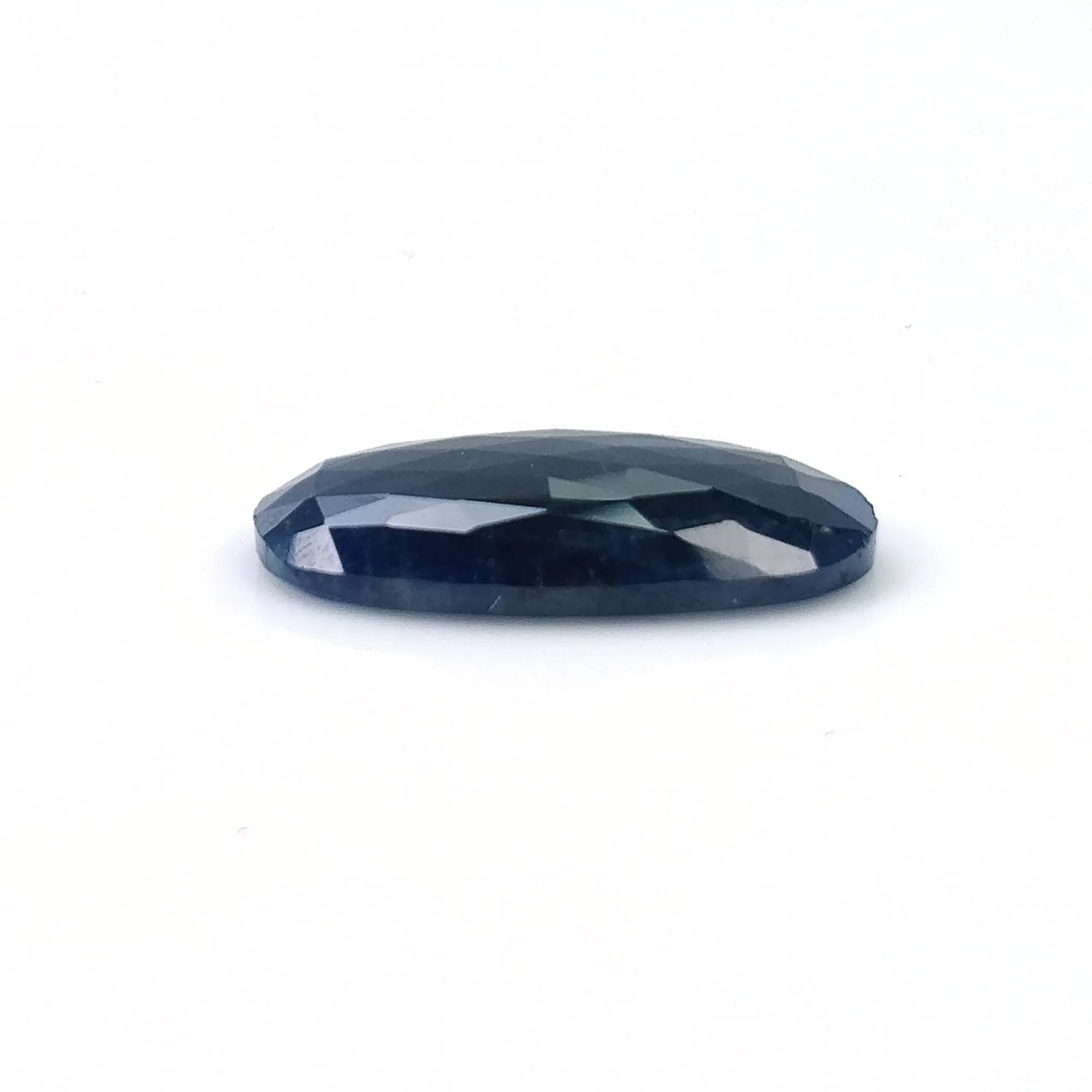 BLUE SAPPHIRE Gemstone Rose Cut : 20.10cts Natural Untreated Unheated Sapphire Oval Shape 21*14mm