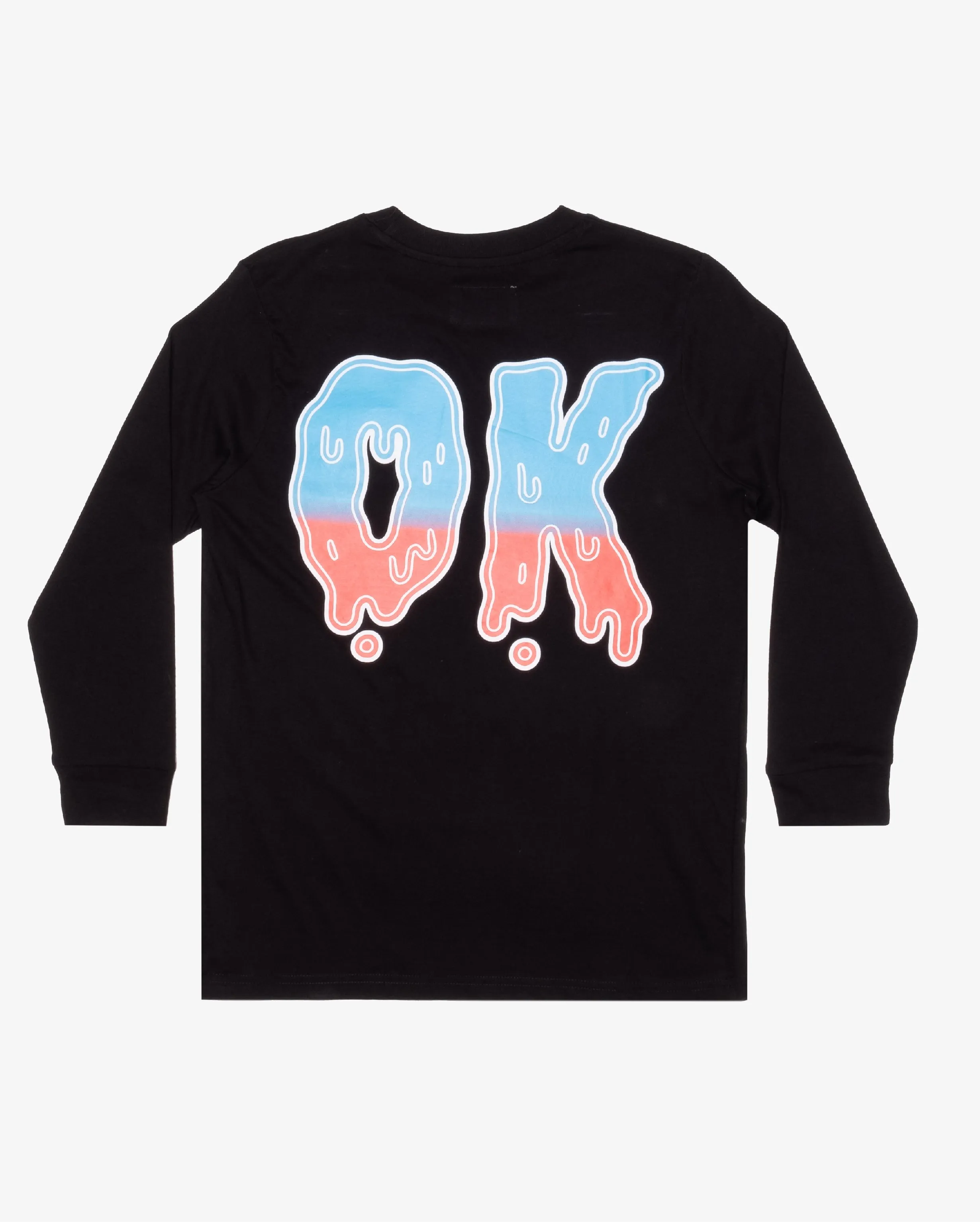 BOB OK Gradient Black LS Tee