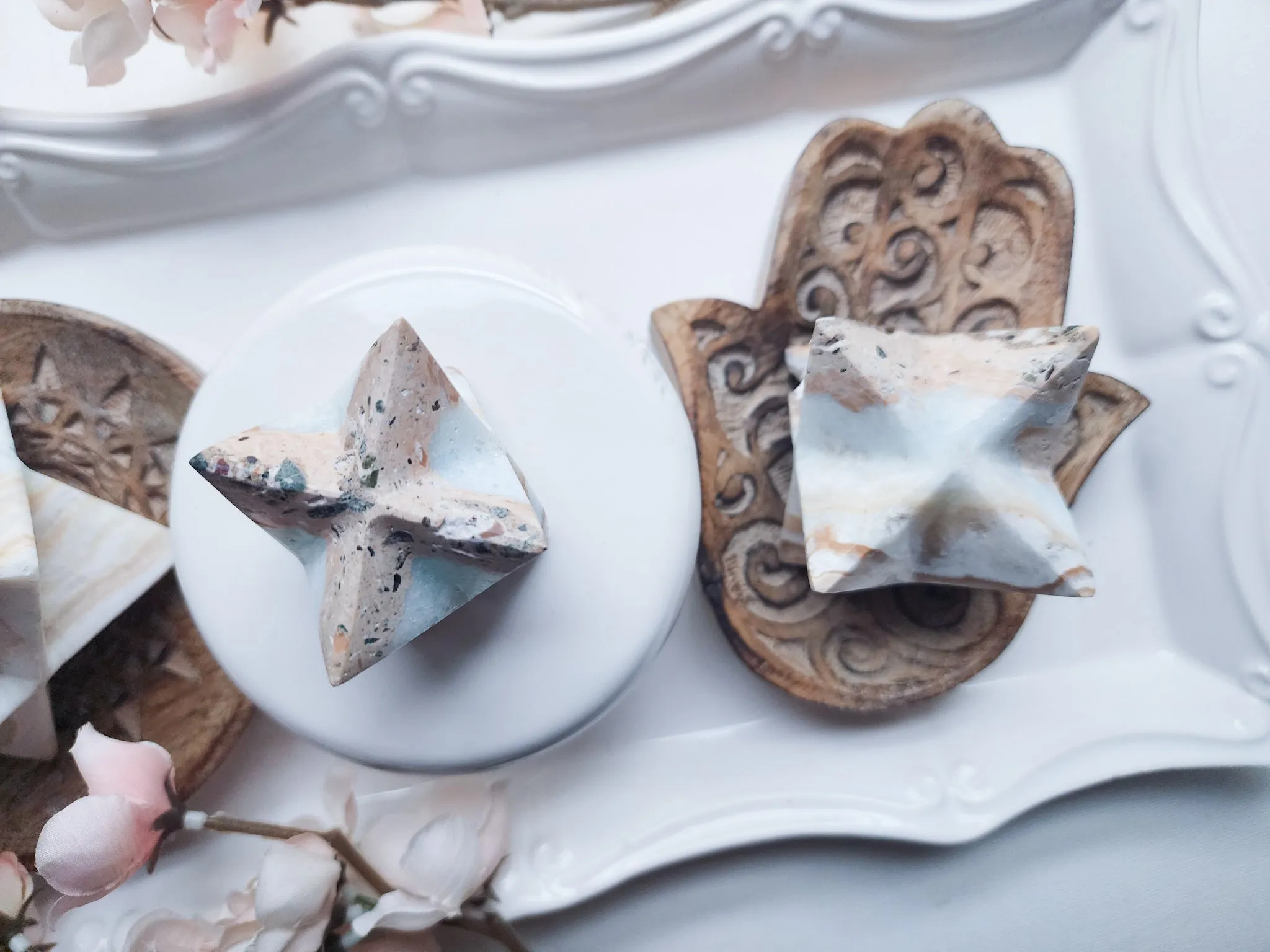 Caribbean Blue Calcite Merkaba