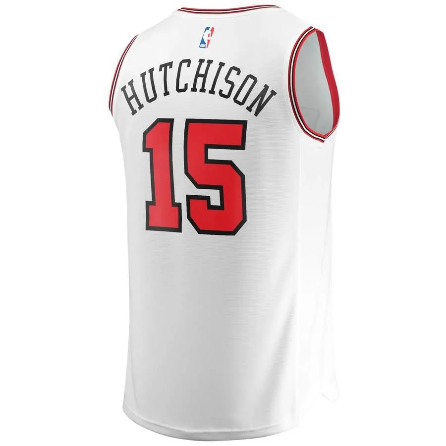 Chicago Bulls Chandler Hutchison Fanatics Branded Fast Break Player Association Jersey Kids - White | Ireland X0213H2