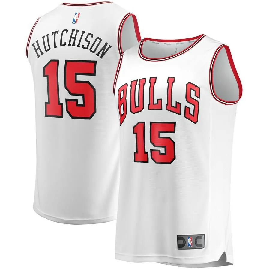 Chicago Bulls Chandler Hutchison Fanatics Branded Fast Break Player Association Jersey Kids - White | Ireland X0213H2