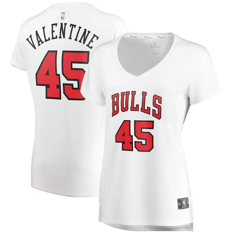 Chicago Bulls Denzel Valentine Fanatics Branded Fast Break Player Association Jersey Womens - White | Ireland L7693P1