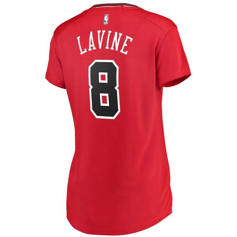 Chicago Bulls Zach LaVine Fanatics Branded Fast Break Player Icon Jersey Womens - Red | Ireland P7653A1