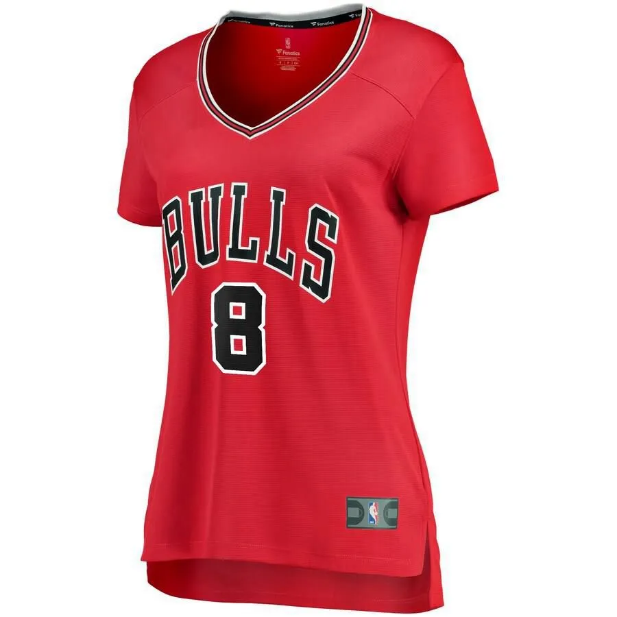 Chicago Bulls Zach LaVine Fanatics Branded Fast Break Player Icon Jersey Womens - Red | Ireland P7653A1