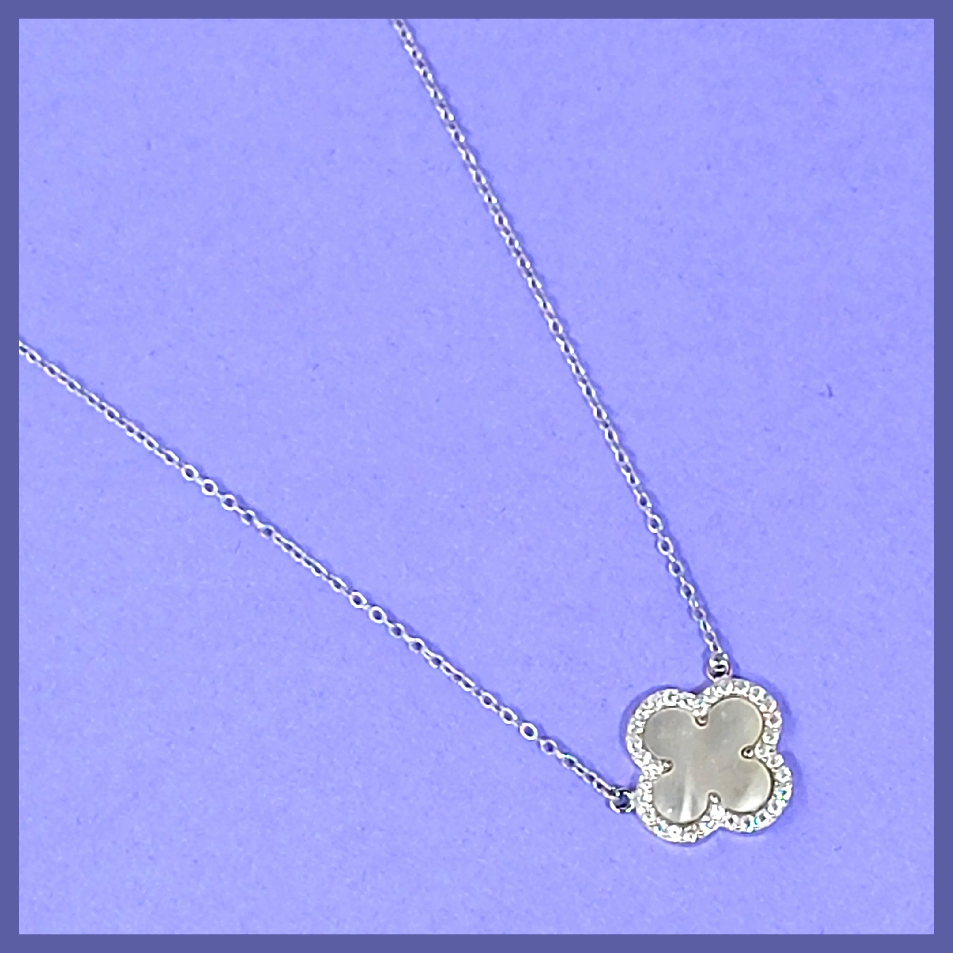 Classic Mother-of-Pearl Clover Necklace