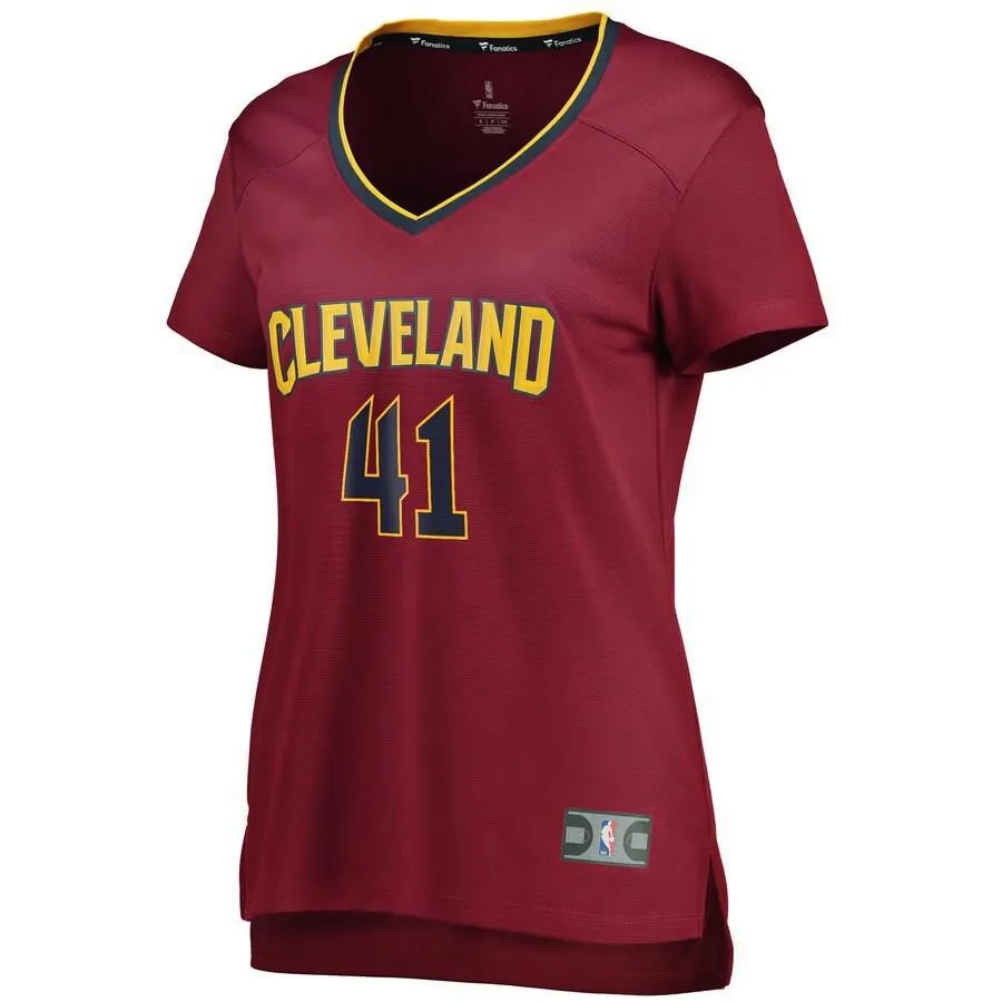 Cleveland Cavaliers Ante Zizic Fanatics Branded Replica Fast Break Player Icon Jersey Womens - Burgundy | Ireland C3585C7