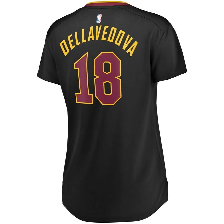 Cleveland Cavaliers Matthew Dellavedova Fanatics Branded Replica Fast Break Player Statement Jersey Womens - Black | Ireland C9871B8