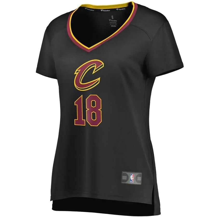 Cleveland Cavaliers Matthew Dellavedova Fanatics Branded Replica Fast Break Player Statement Jersey Womens - Black | Ireland C9871B8