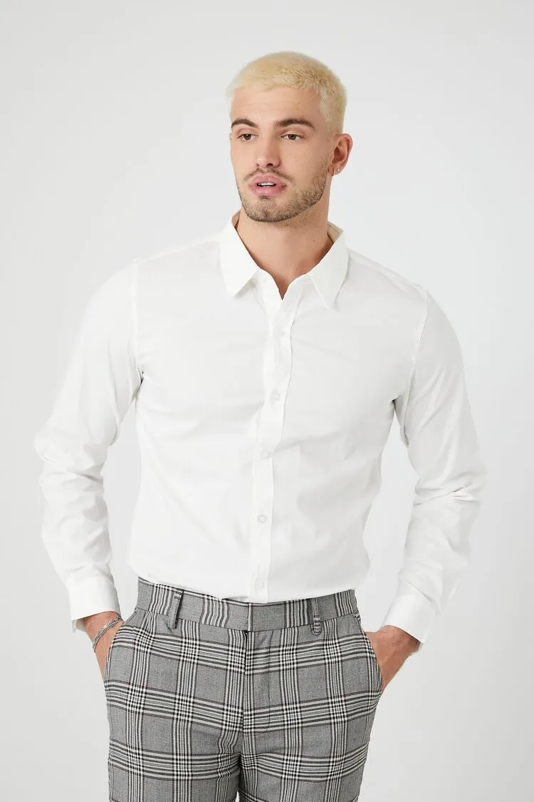 Cotton-Blend Long-Sleeve Shirt