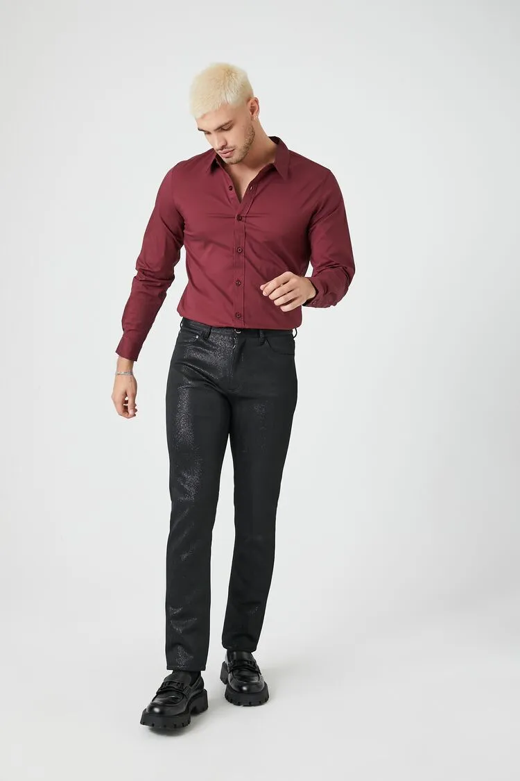 Cotton-Blend Long-Sleeve Shirt