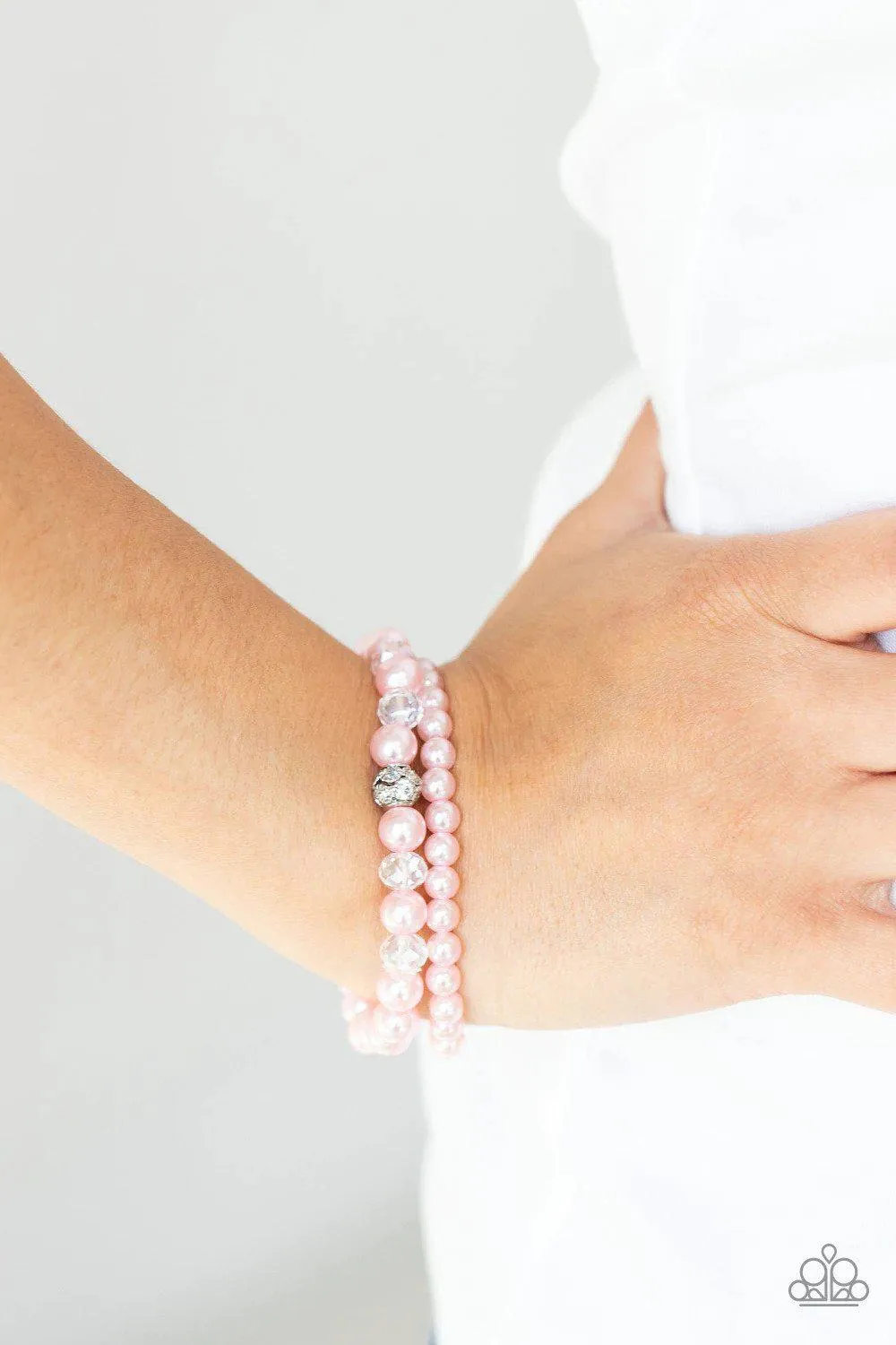 Cotton Candy Dreams Pink Bracelet - Paparazzi Accessories