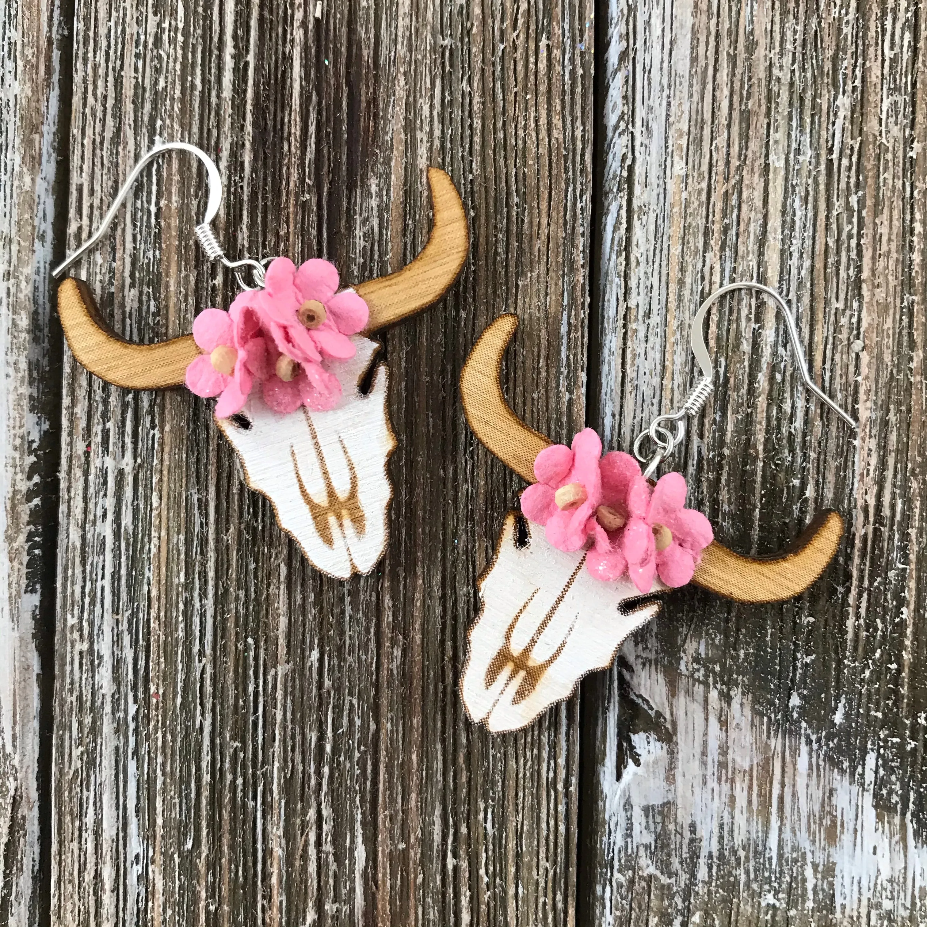 Cow Skulls Earrings by Cultura Corazon