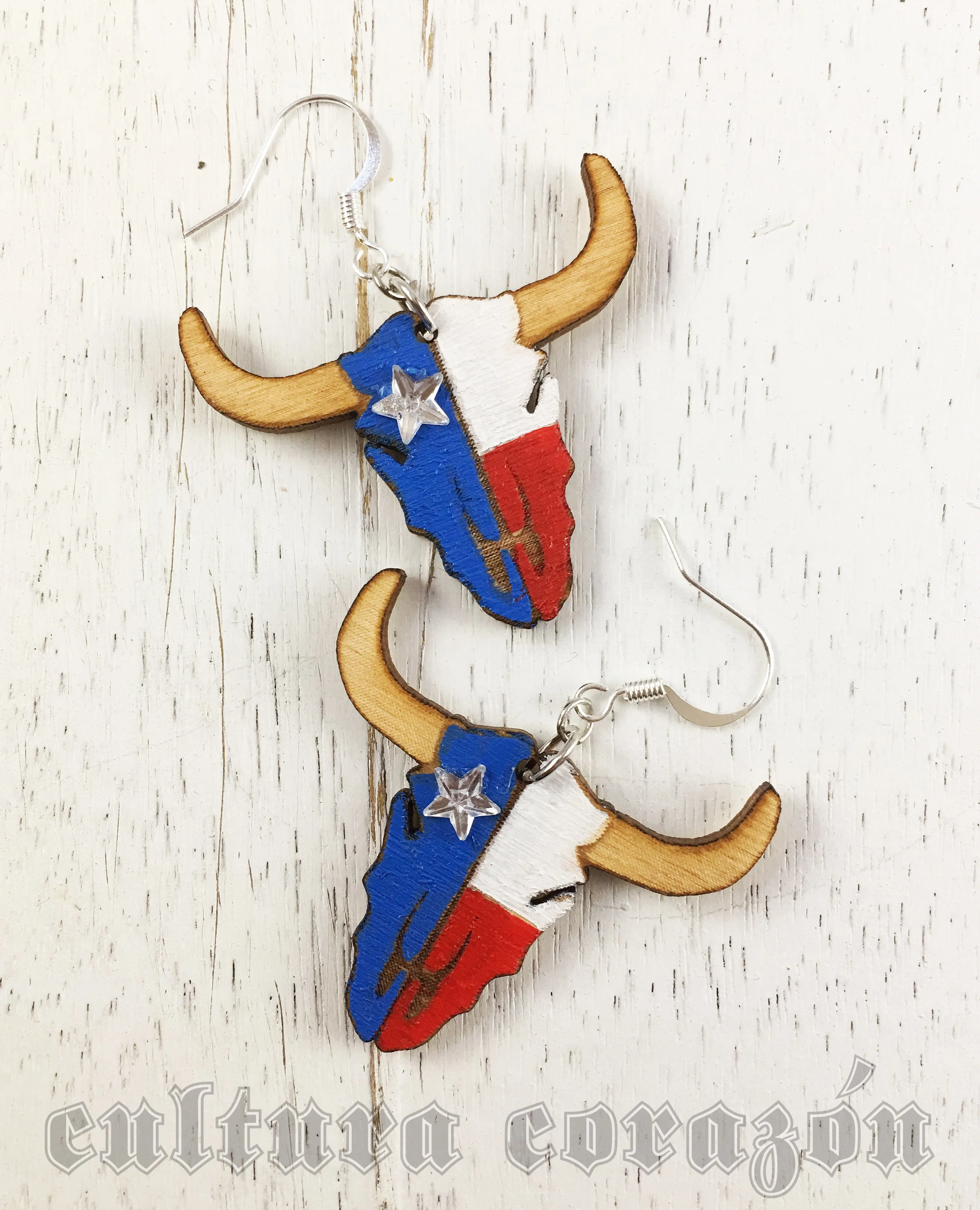 Cow Skulls Earrings by Cultura Corazon