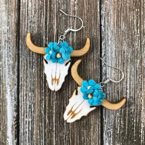 Cow Skulls Earrings by Cultura Corazon