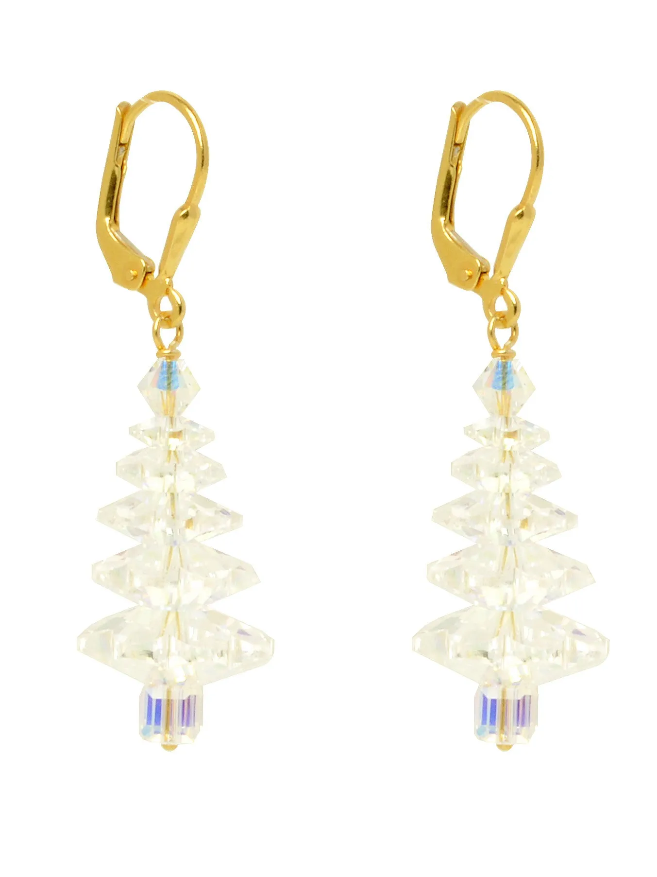 Crystal Tree Earrings - LARGE