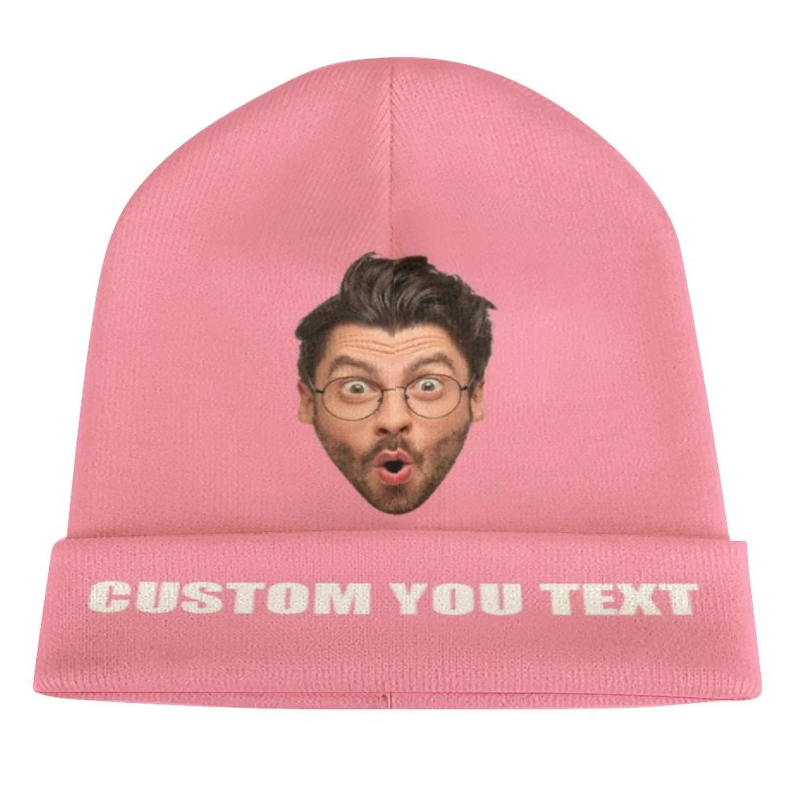 Custom Face&Text Multicolor Unisex All Over Printed Knitted Hat