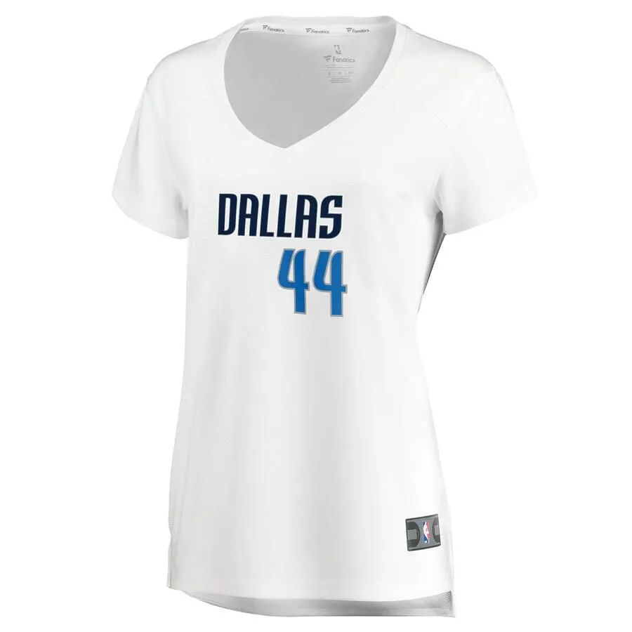 Dallas Mavericks Justin Jackson Fanatics Branded Replica Fast Break Player Association Jersey Womens - White | Ireland P5205Q3