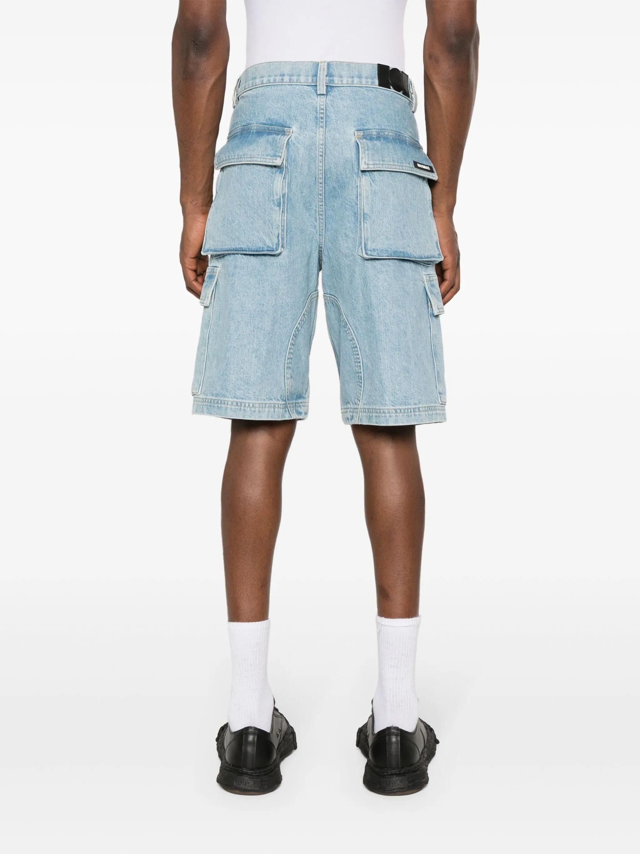 DENIM LOGO CARGO SHORTS