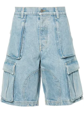 DENIM LOGO CARGO SHORTS