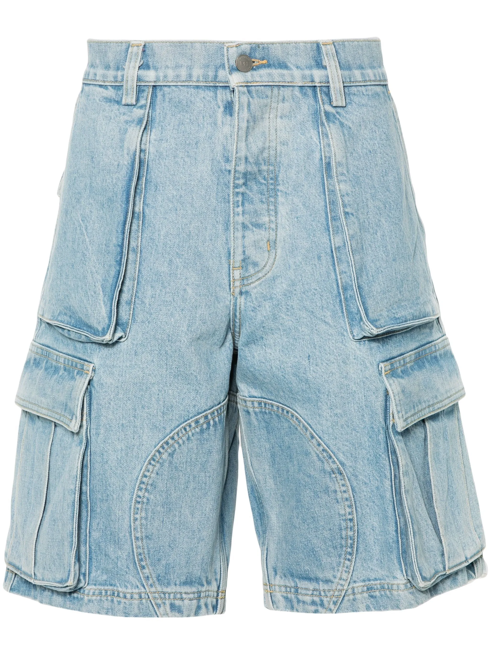 DENIM LOGO CARGO SHORTS