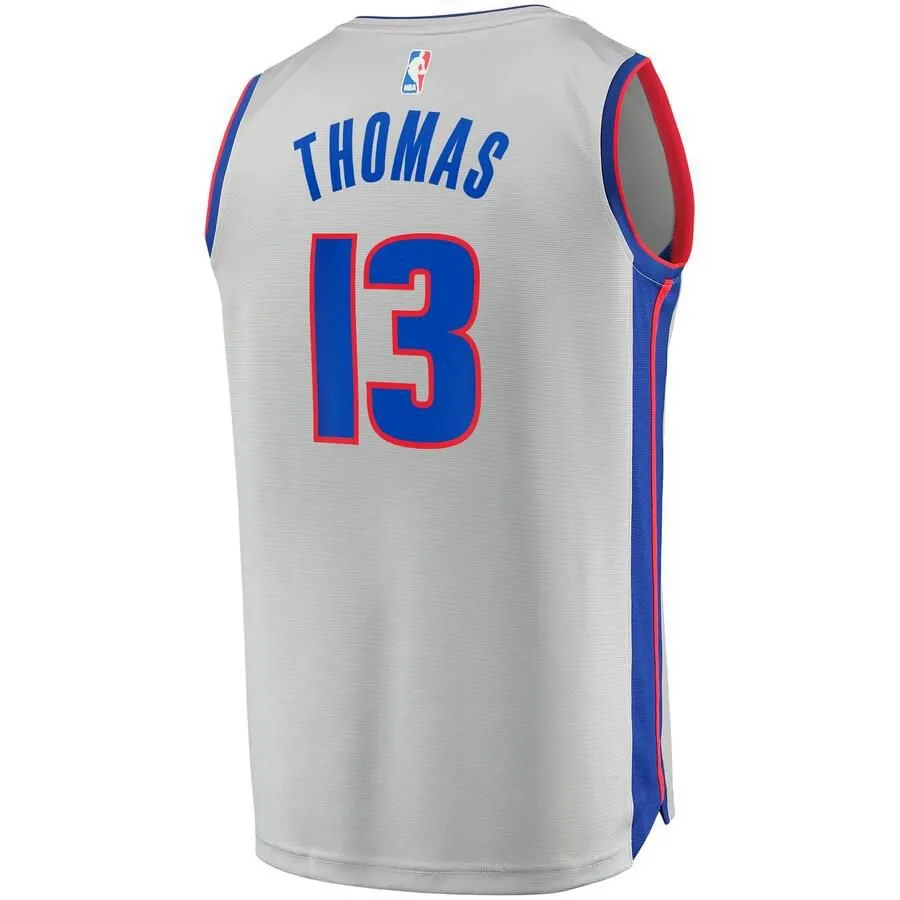 Detroit Pistons Khyri Thomas Fanatics Branded Replica Fast Break Player Statement Jersey Kids - Grey | Ireland K9840R9