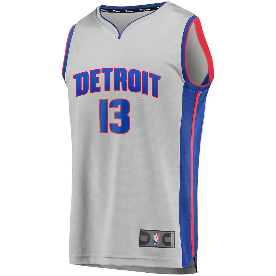 Detroit Pistons Khyri Thomas Fanatics Branded Replica Fast Break Player Statement Jersey Kids - Grey | Ireland K9840R9