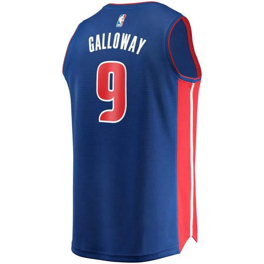 Detroit Pistons Langston Galloway Fanatics Branded Replica Fast Break Icon Jersey Kids - Blue | Ireland C7779V1