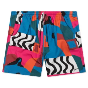 Distorted Water Swim Shorts - Multi