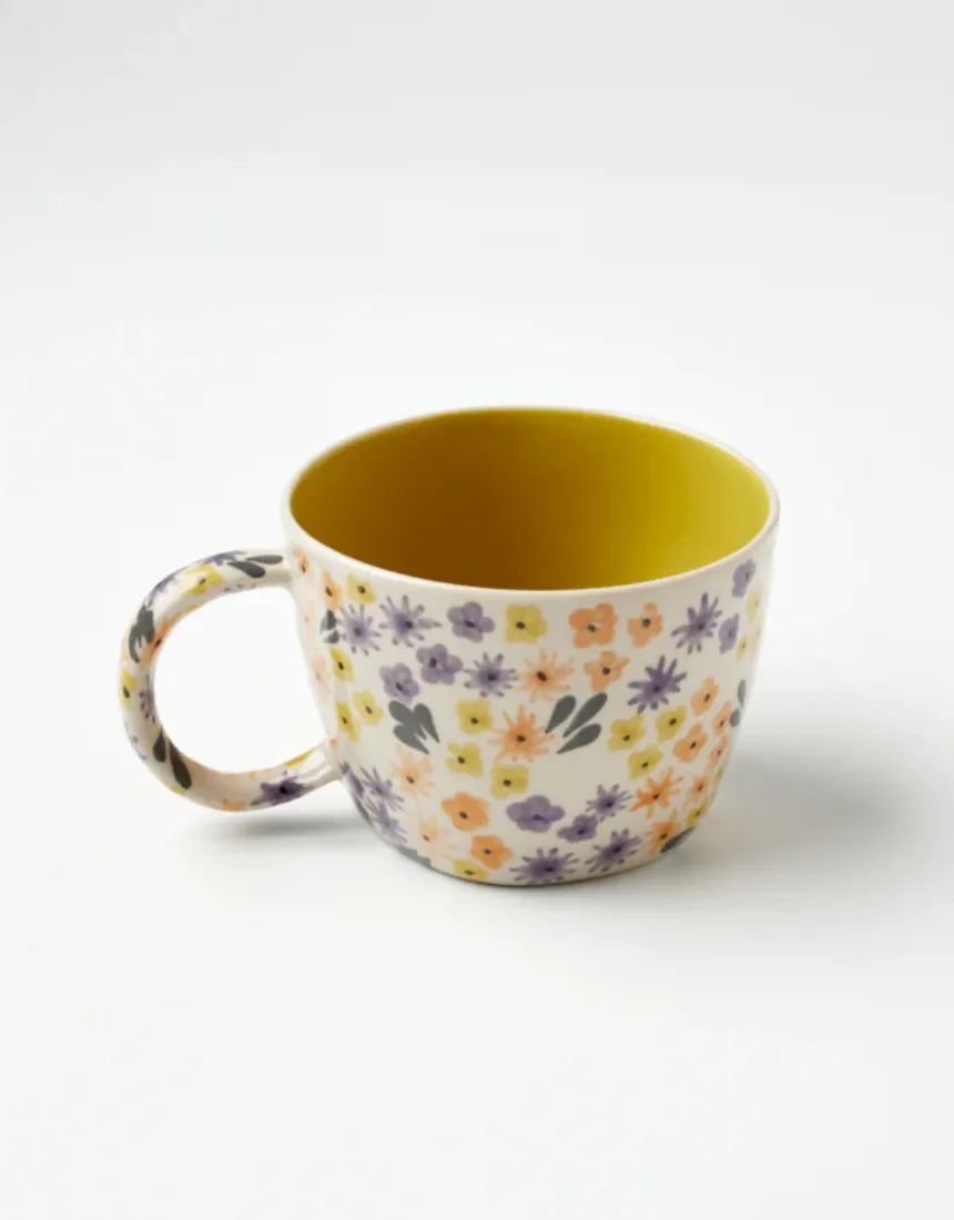 Ditsy Mug Chartreuse