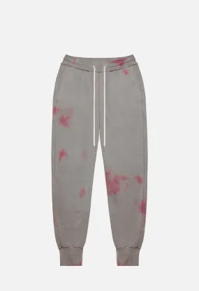 Double Dye Ebisu Sweatpants / Grey X Pink