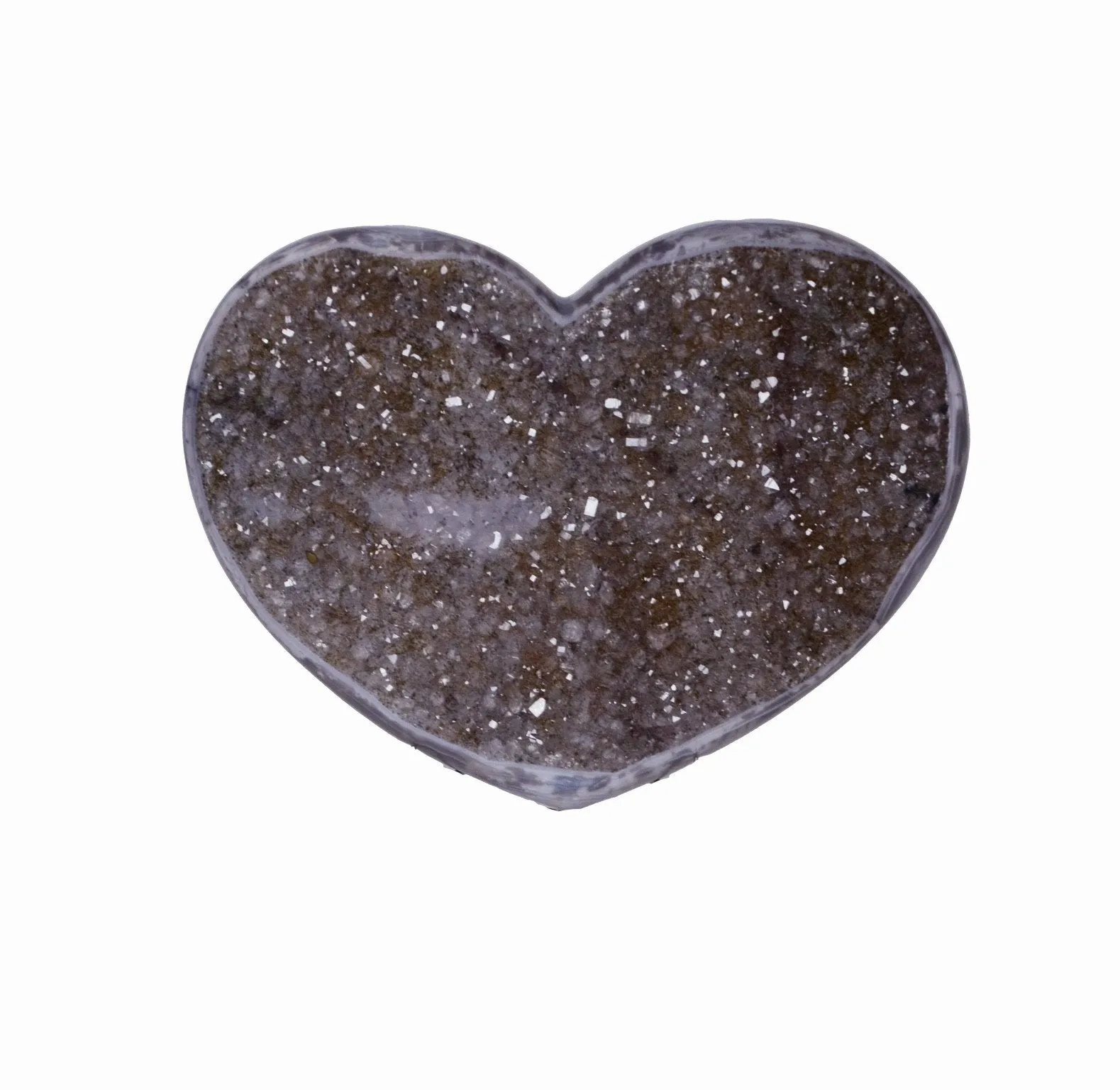 Drusy Heart of Amethyst