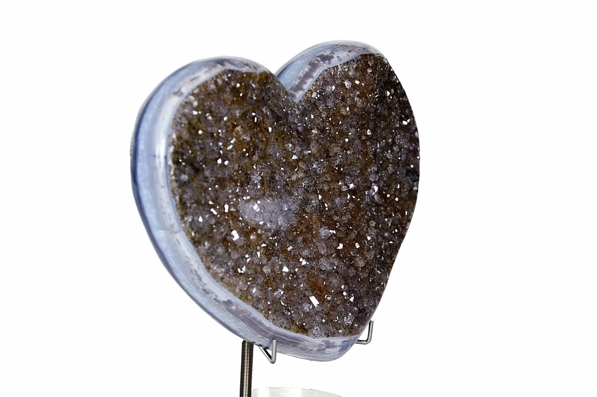 Drusy Heart of Amethyst